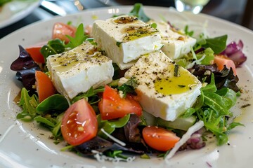 Classic Spanish goat cheese salad