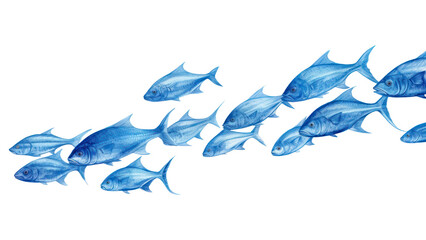 Fototapeta premium PNG Fish animal nature water, digital paint illustration. AI generated image