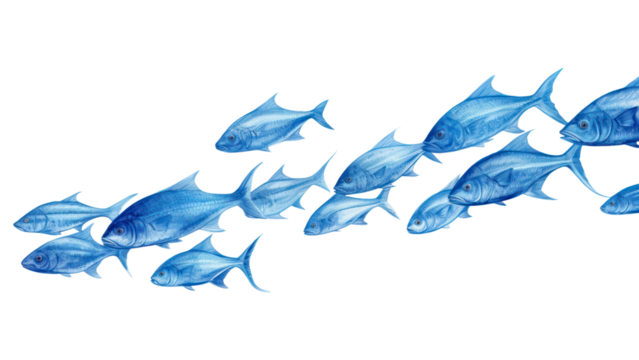 PNG Fish animal nature water, digital paint illustration. AI generated image