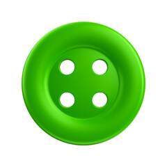 Botão verde elemento 3d para festa de sao joao