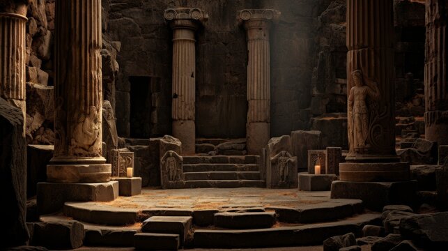 Secret chamber in Temple of Apollo at Delphi prophecies transcribed mysteries revealed