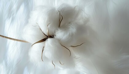 Fototapeta premium Cotton flower fluffy and white