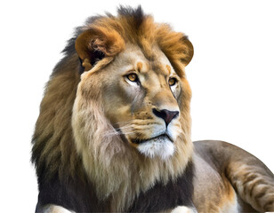 Obraz premium Realistic asiatic lion