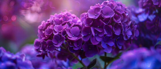 Violet flower background with vibrant color