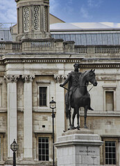 London (UK) Trafalgar Square London (UK) monument to George IV