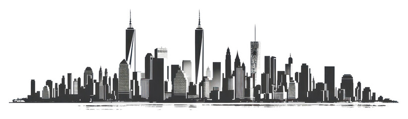 PNG Architecture skyscraper landscape panoramic.