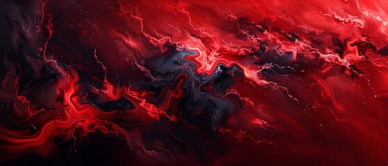 A red and black abstract painting with a sense of mystery 8K , high-resolution, ultra HD,up32K HD