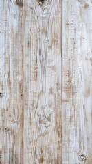 Fototapeta premium Subtle Elegance of Whitewashed Wooden Planks Displaying Weathered Marks and Grain.