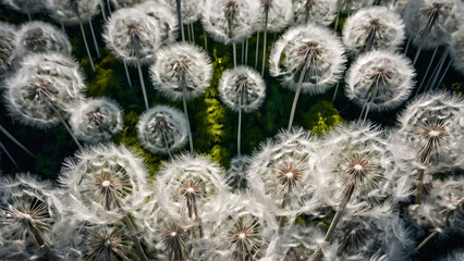 Fluffy Dandelion Field
