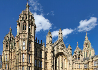The Palace of Westminster in London is the place where the two houses of the UK Parliament (the House of Lords and the House of Commons) are located.