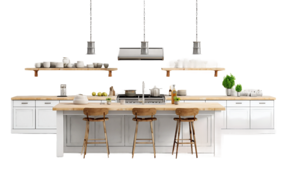 interior of a kitchen