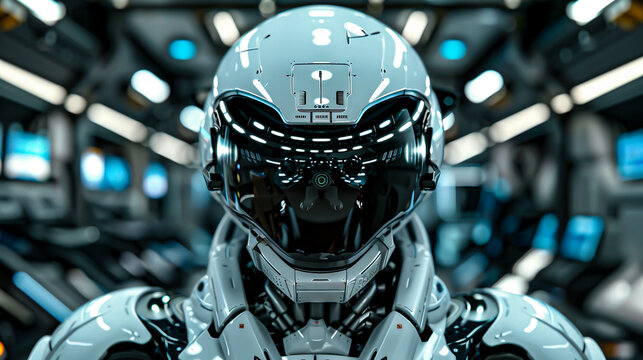 Immerse viewers in a futuristic world by depicting the emergence of conscious machines from a unique lowangle standpoint