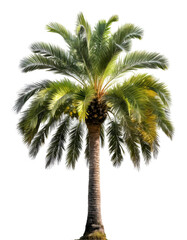 Fototapeta premium Realistic palm tree borassus flabellifer