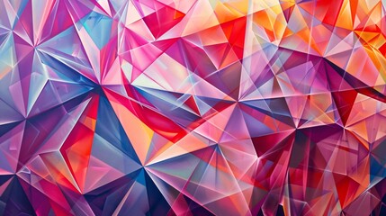 Obraz premium Abstract triangle pattern creates a wallpaper background. Modern design highlights geometric shapes.