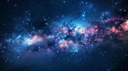 Fototapeta premium Explore the vastness of space with this stunning image of a galaxy