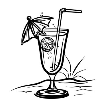 recommend clip art: Beach Drink