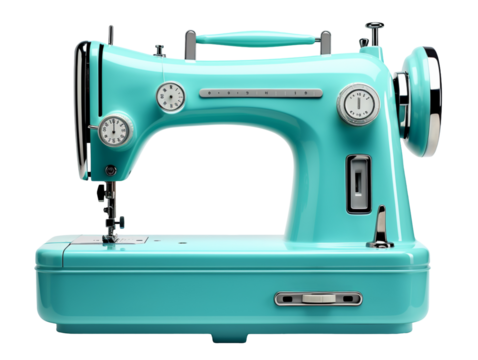 Fabric Sewing Machine isolated on transparent background - Powered by Adobe
