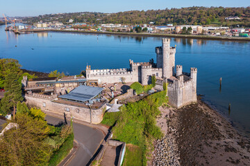 Blackrock Castle and observarory in Cork at sunny day, Ireland