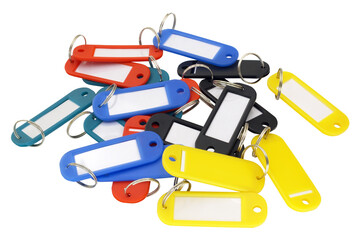Coloured Key Tags with a paper insert
