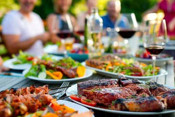 Obraz premium Sumptuous Outdoor Dining Experience
