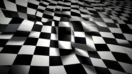 Chess perspective floor background. Black and white chessboard perspective floor texture. Checker board pattern surface. Fading away vanishing checkerboard background. Abstract vector illustration. Ge