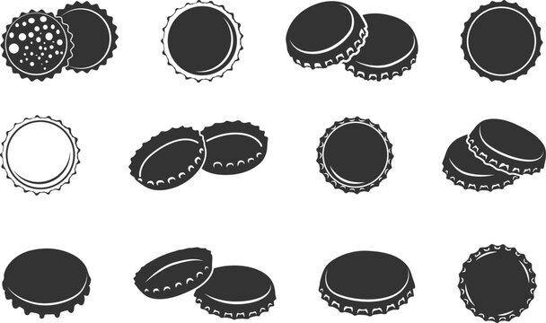 Crown caps silhouette, Bottle cap svg, Soda cap svg, Bottle cap silhouettes, Crown caps outline, Crown caps svg, Drinking bottle cap, Soda bottle cap silhouette.

