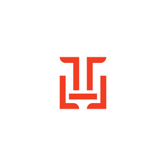 Abstract minimal vector logo design