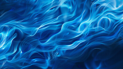Calming blue abstract waves styled as flames perfect for a peaceful background setting