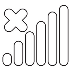 Radio tower icon. Linear style