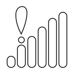 Radio tower icon. Linear style