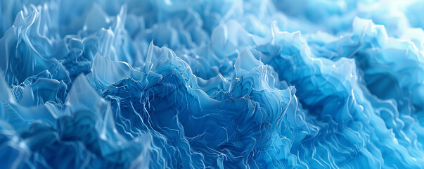 Cool glacier blue waves styled as abstract flames ideal for a crisp icy background