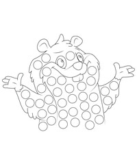 Dot coloring page for kids