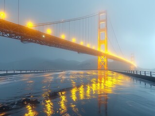 Obraz premium Golden Gate Bridge at Dusk 2