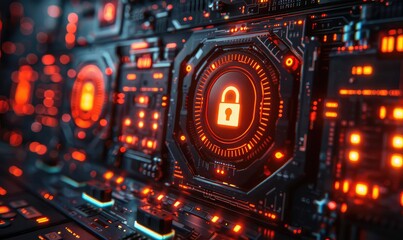 Fototapeta premium Protect your digital assets with our state-of-the-art cybersecurity solutions. Contact us today to learn more.