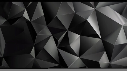 Dynamic abstract background with geometric gradient pattern from black to grey modern wallpaper