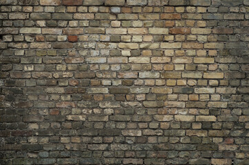wall made of old brick close-up