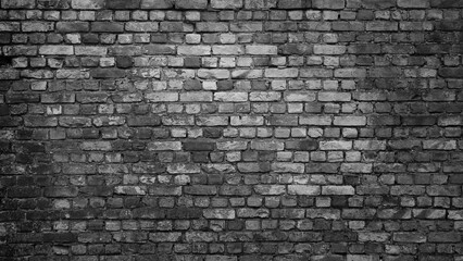 gray wall made of old brick close-up