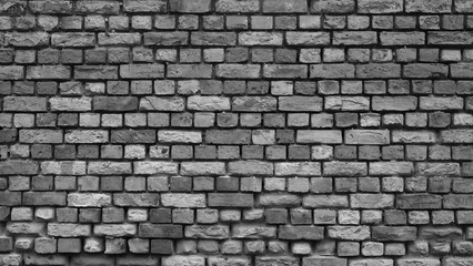 gray wall made of old brick close-up