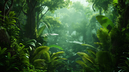 Fototapeta na wymiar tropical rain forest