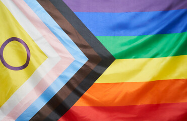 lgbtq+ pride 2024 concept. New lgbt flag