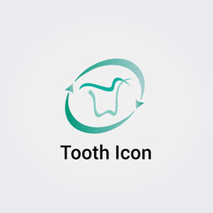 Icône Logo Dent / Dentiste pour Design Logos - Illustration Graphique pour Soins dentaires Clinique médicale Santé