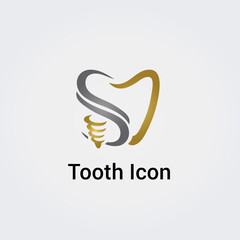 Icône Logo Dent / Dentiste pour Design Logos - Illustration Graphique pour Soins dentaires Clinique médicale Santé