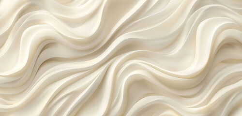 Fototapeta premium Gentle ivory waves in a flame-like design perfect for a soft neutral background