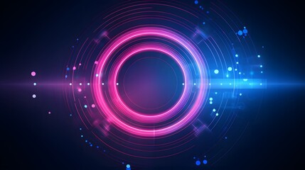 pink and blue Abstract technology background circles digital hi-tech technology design background. concept innovation. vector illustration