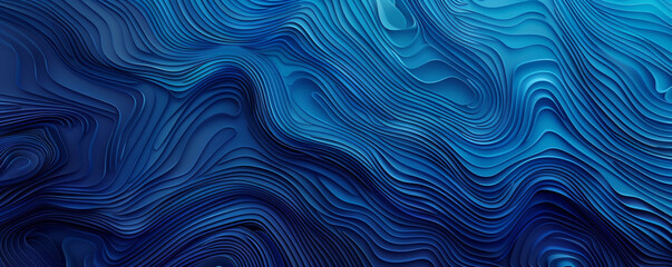Abstract pattern background with flowing gradient from electric blue to navy blue