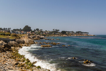 the unique and breathtaking panoramic view at the coastline of Monterey bay at the famous 17 mile...