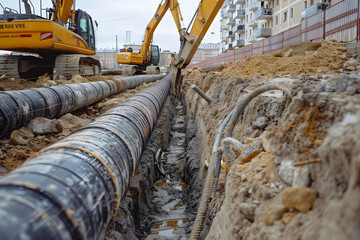 Hidden infrastructure: urban heating and water supply pipeline network