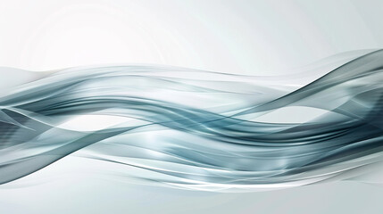 Obraz premium Abstract White and Blue Wave Design