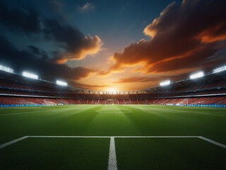Football stadium at night | Background Image 2024