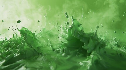 Ink Drop Animation for Mother's Day Green Screen Generative AI